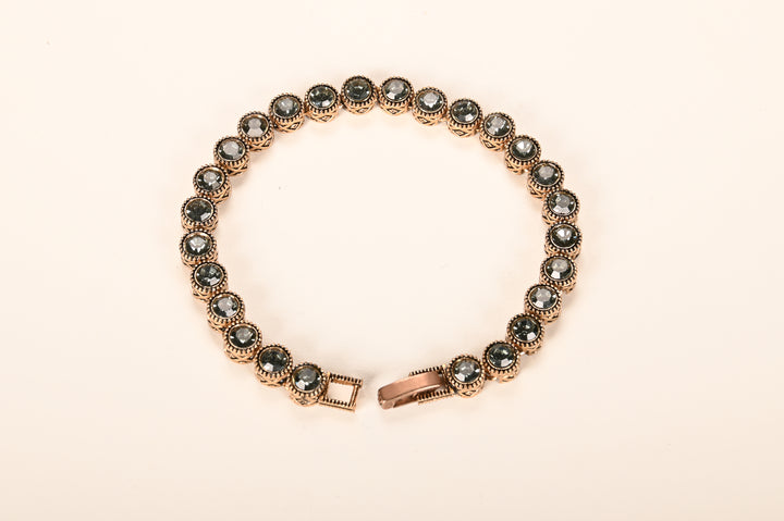 Bracciale  In  Bronzo Con Diamanti Per Donna